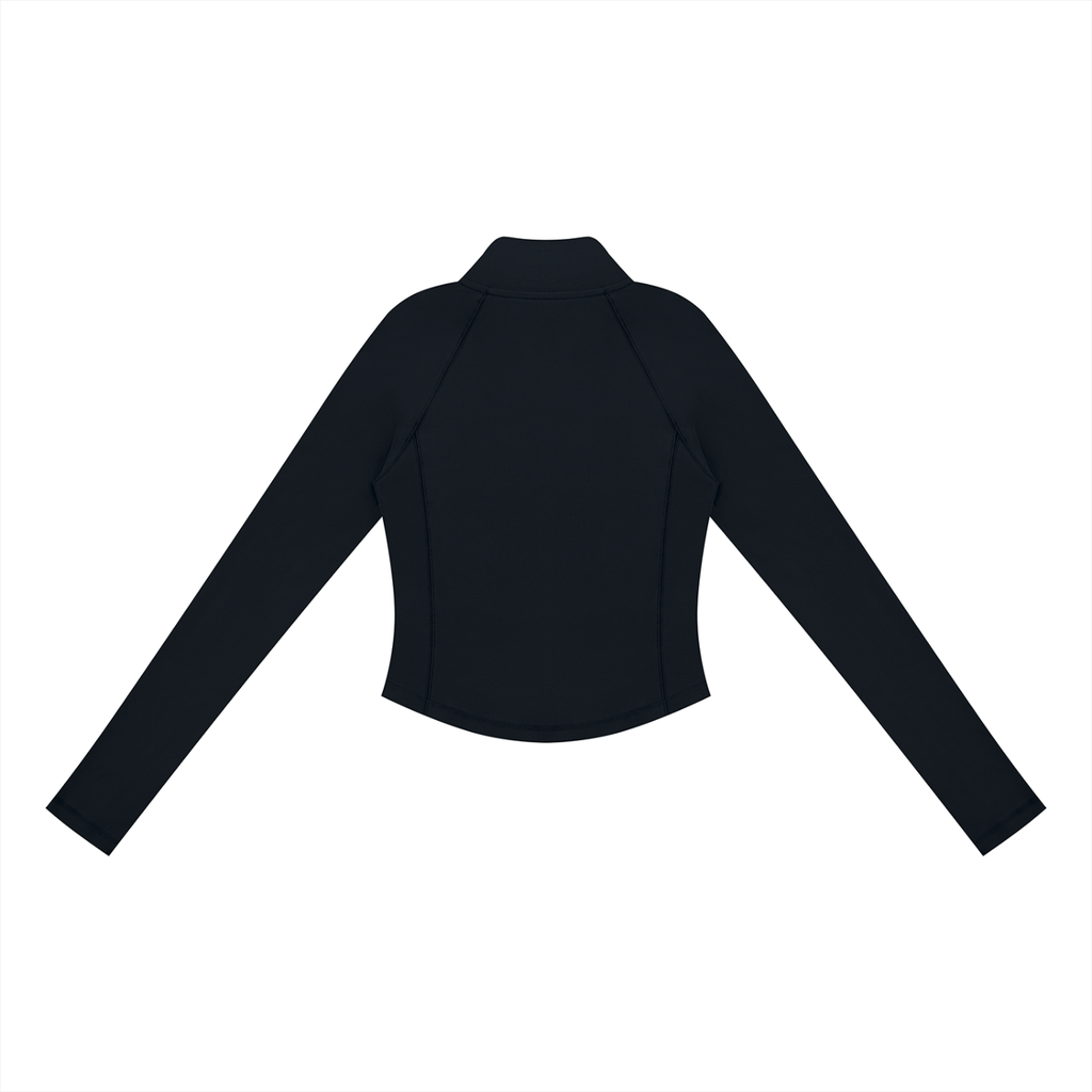 Women's Quarter-Zip Long-Sleeve Yoga Top | DemKidZZ