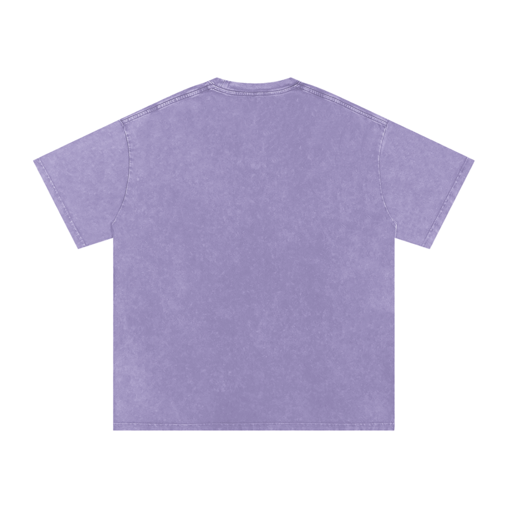 Snow-Washed Oversized Cotton T-Shirt | DemKidZZ