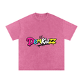 Snow-Washed Oversized Cotton T-Shirt | DemKidZZ