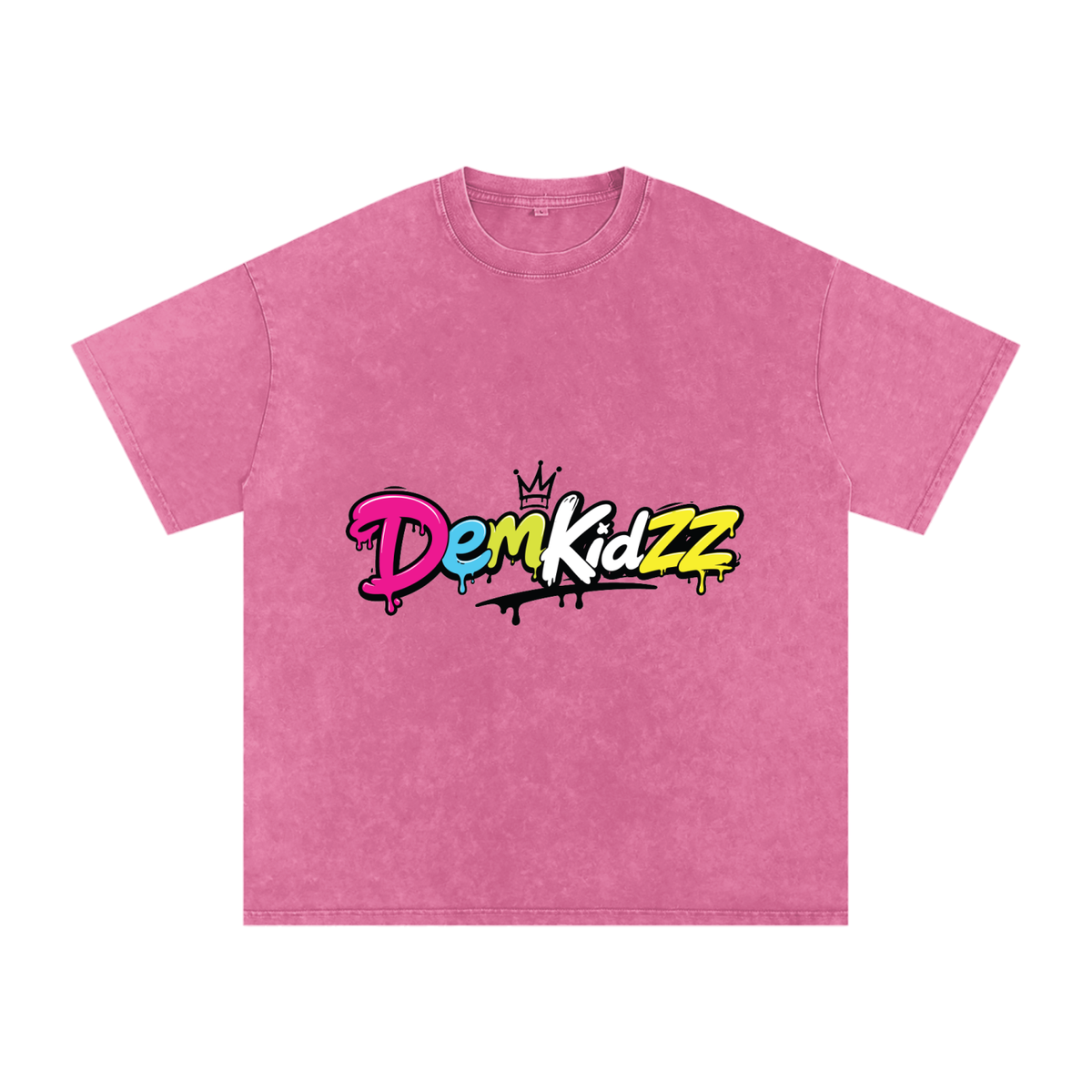 Snow-Washed Oversized Cotton T-Shirt | DemKidZZ