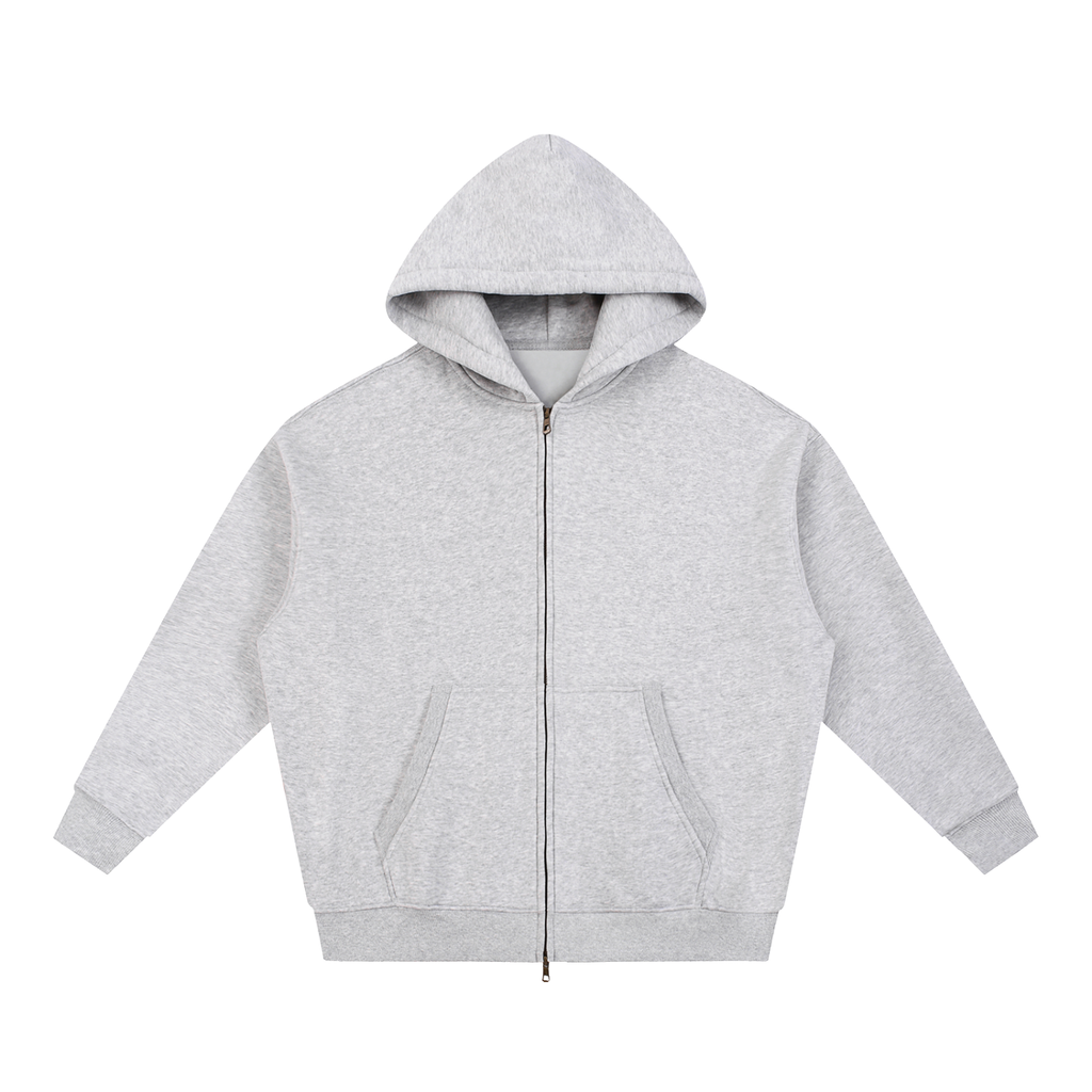 Oversized Boxy Fleece Zip Hoodie | DemKidZZ