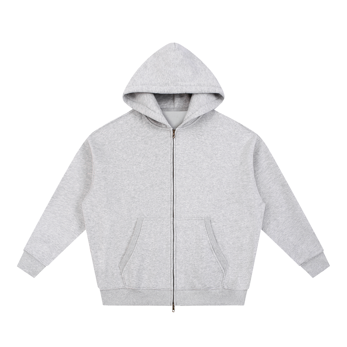 Oversized Boxy Fleece Zip Hoodie | DemKidZZ