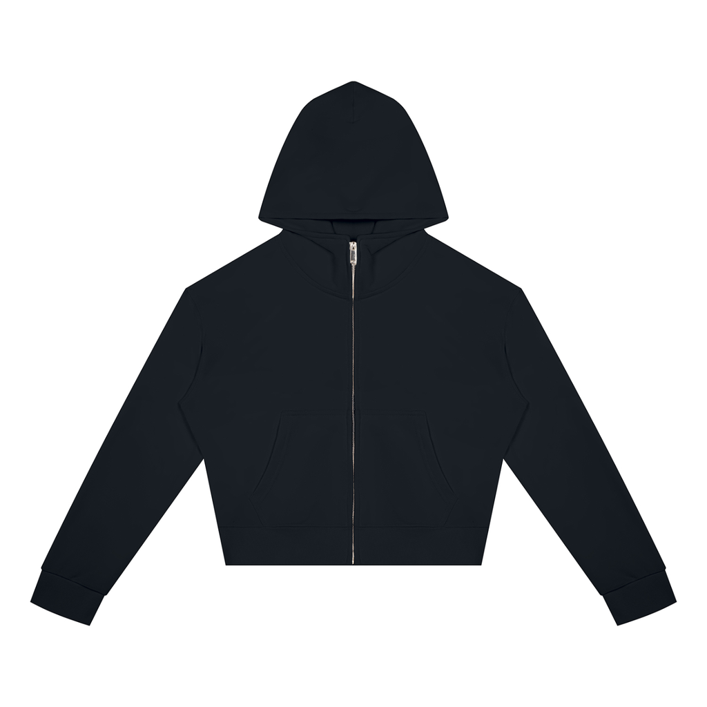 Women's Cropped Full-Zip Hoodie | DemKidZZ