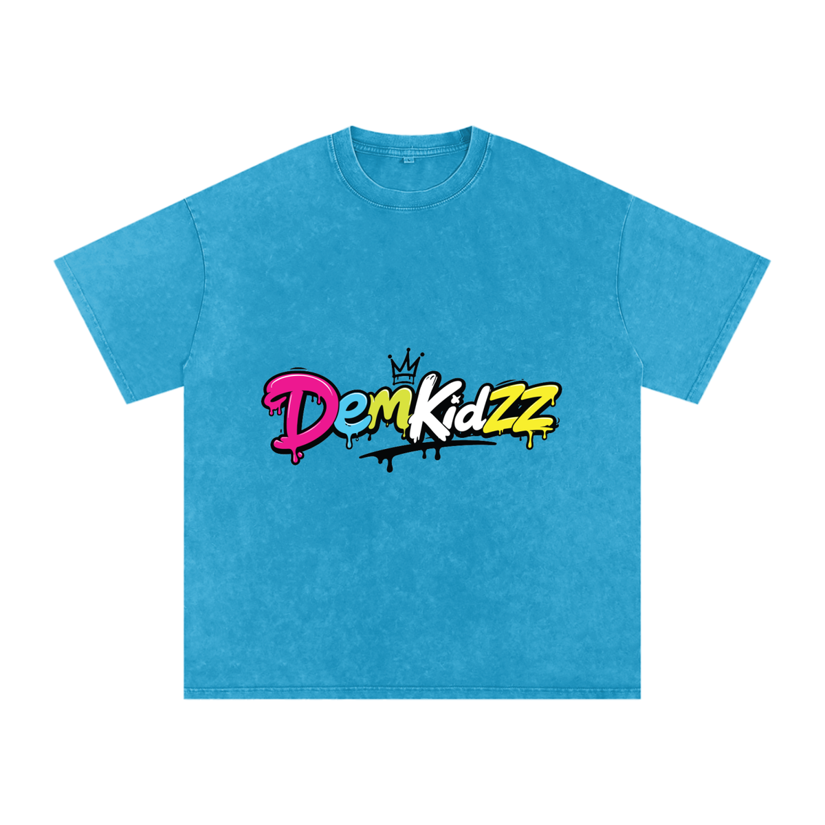 Snow-Washed Oversized Cotton T-Shirt | DemKidZZ