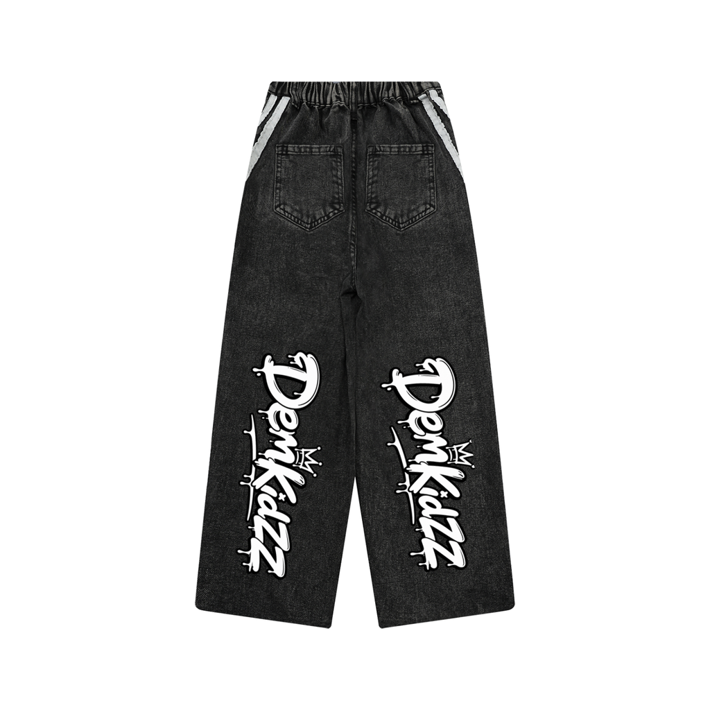 Kids' Vintage-Wash Side-Stripe Jeans | DemKidZZ