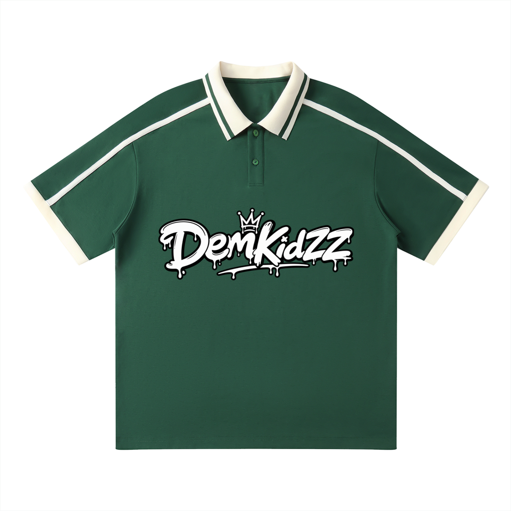 Unisex Contrast-Piping Polo Shirt | DemKidZZ