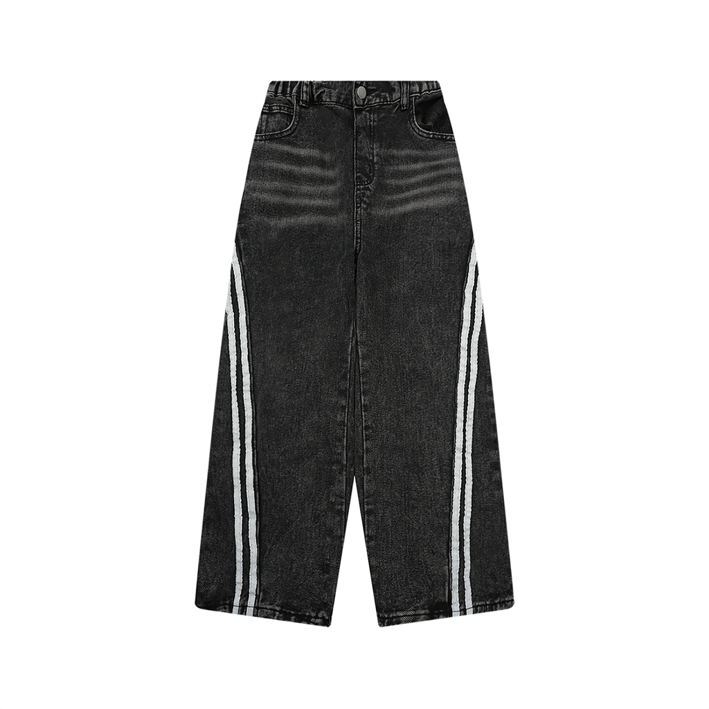 Kids' Vintage-Wash Side-Stripe Jeans | DemKidZZ