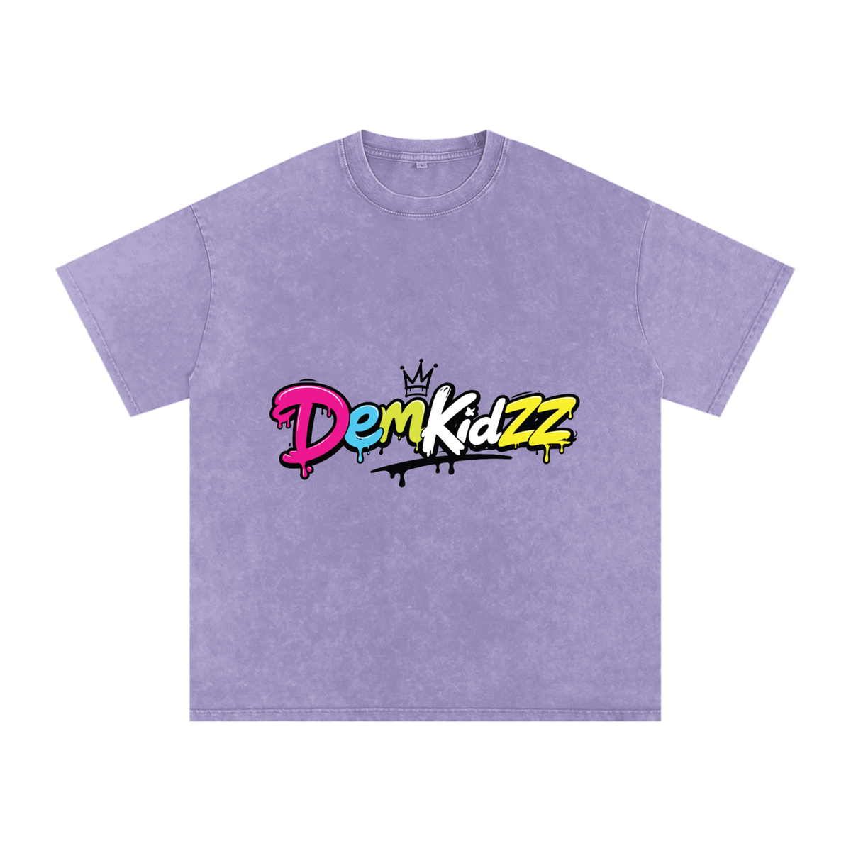 Snow-Washed Oversized Cotton T-Shirt | DemKidZZ