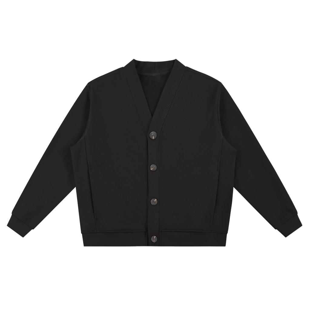 Heavyweight V-Neck Fleece Cardigan | DemKidZZ