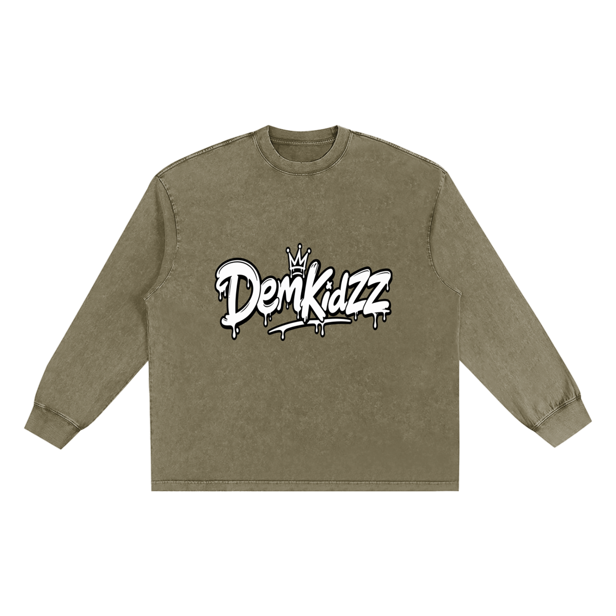 Snow Washed Frayed Edge T-Shirt