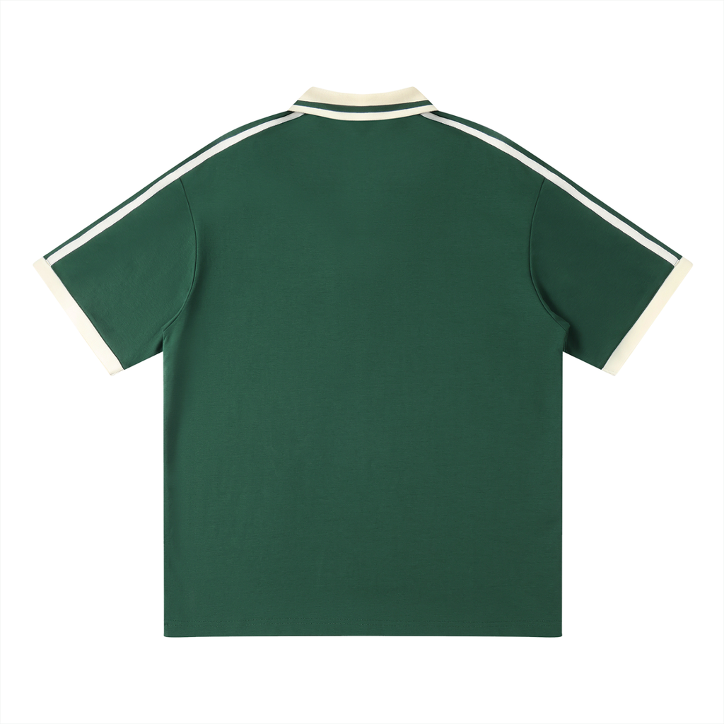 Unisex Contrast-Piping Polo Shirt | DemKidZZ