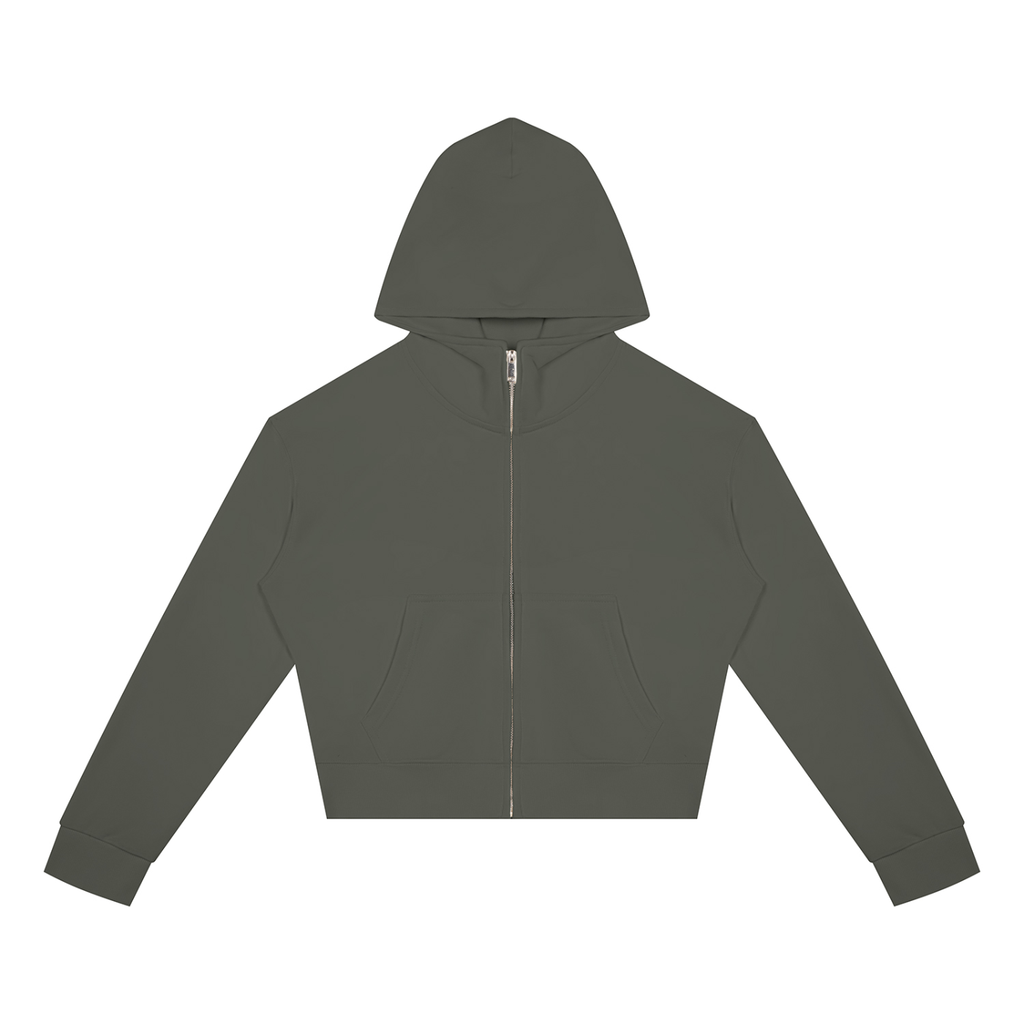 Women's Cropped Full-Zip Hoodie | DemKidZZ