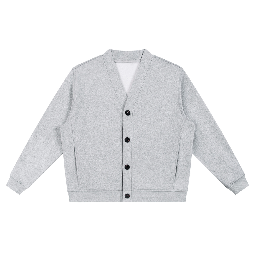 Heavyweight V-Neck Fleece Cardigan | DemKidZZ