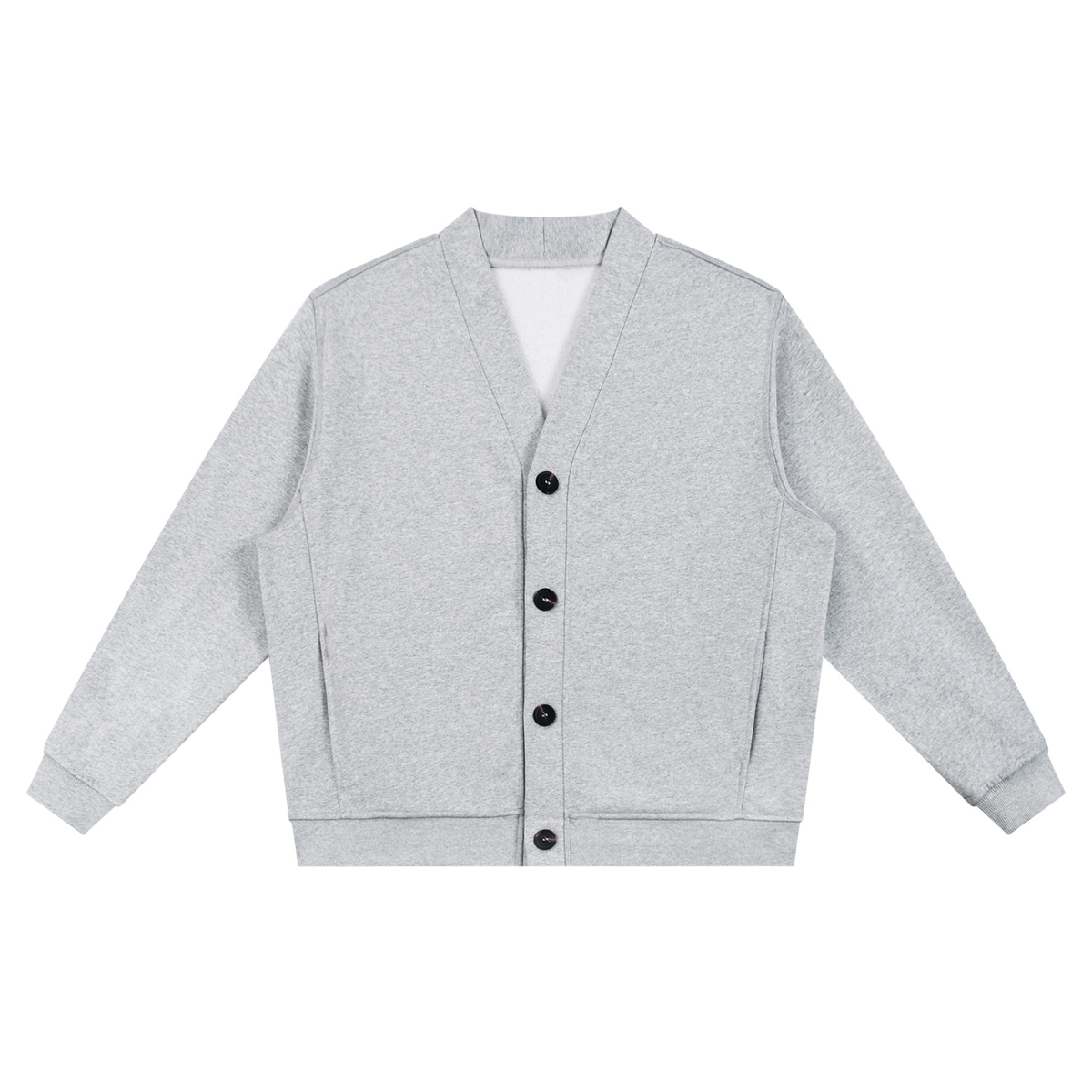 Heavyweight V-Neck Fleece Cardigan | DemKidZZ